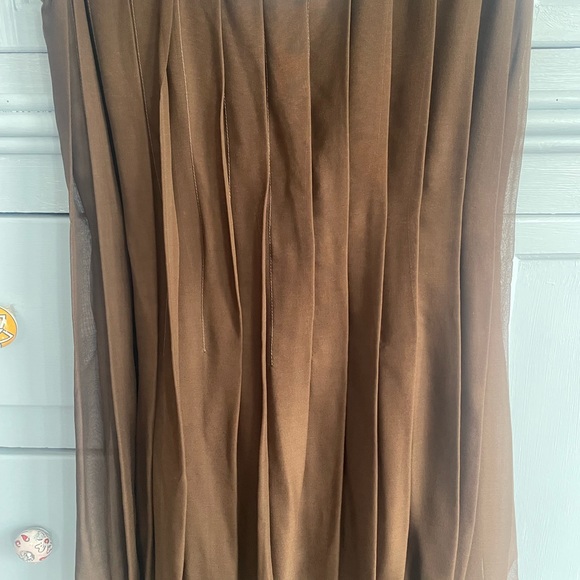 Brown chiffon dress - Picture 1 of 2